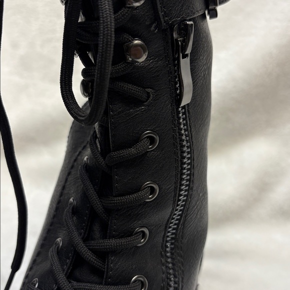 Dream Pairs Black Military Style Combat Boots Size 8.5 - Picture 11 of 11